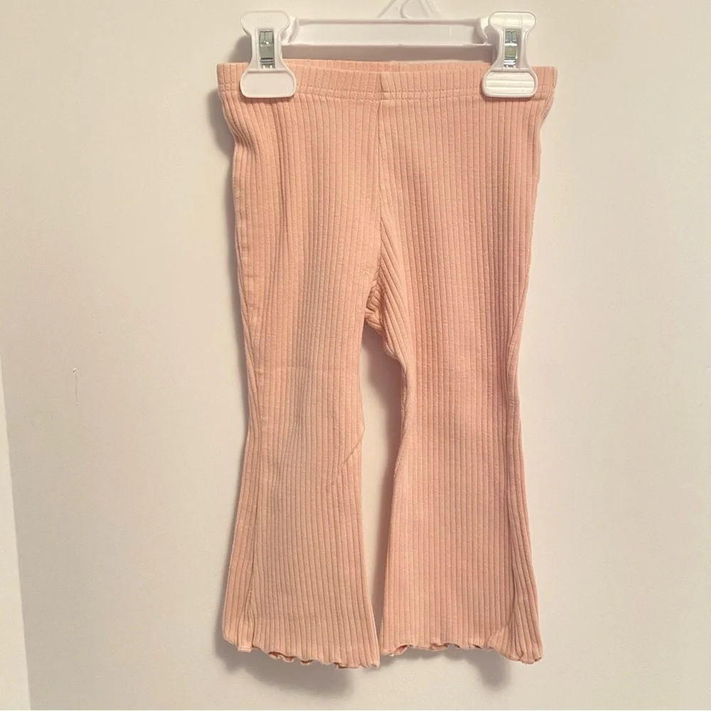 Carter's Long Sleeve Ribbed Bodysuit/ Leggings & Ribbed Flare Pants 24 Months